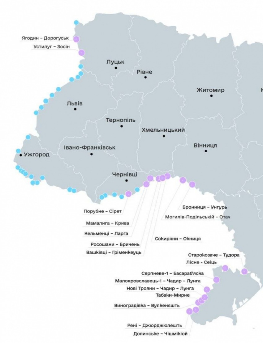 Держагентство відновлення отримало від Митні 19 пунктів пропуску: які роботи проводять